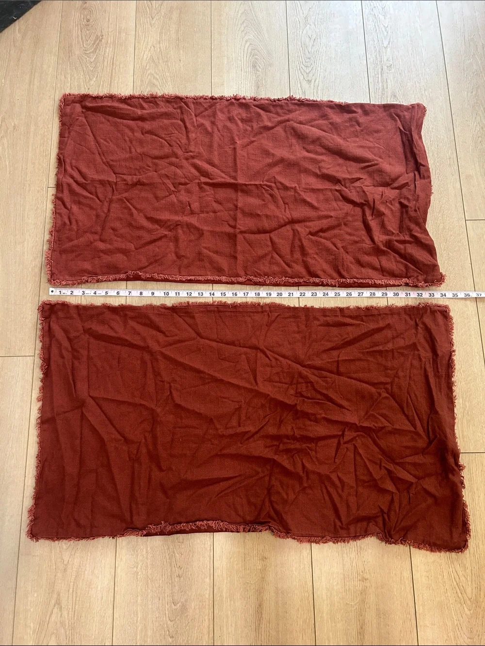 Casaluna Rust Linen King Duvet Set